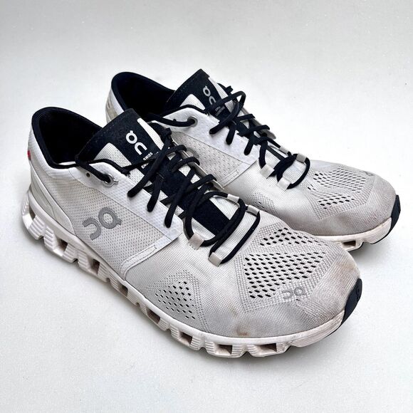 On Cloud Cloud X Running Shoes Women's 11 Helion Swiss White Black Gym Sneakers - Picture 1 of 13